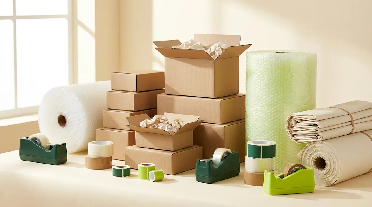 Packing supplies and products for kitting